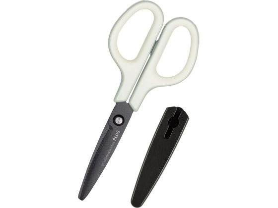 【レビュー投稿で100円OFFクーポン】プラス はさみ フィットカットカーブ フッ素コート 3D刃 ホワイト 35-255 はさみ 切る 文具 事務