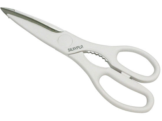 【レビュー投稿で100円OFFクーポン】【お取り寄せ】丸章工業 シルキー料理バサミ白KSP-220 はさみ 魚介..