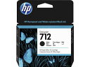 【レビュー投稿で100円OFFクーポン】【お取り寄せ】HP インクカートリッジ ブラック 80ml HP712B 3ED29A ヒューレットパッカード HPブラック インクジェットカートリッジ インクカートリッジ トナー