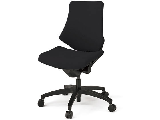 【レビュー投稿で100円OFFクーポン】【メーカー直送】イトーキ エフチェア 布張 ローバック 肘無 本体黒 ブラック【代引不可】【組立・設置・送料無料】肘なし 布張りチェア オフィスチェア オフィス家具