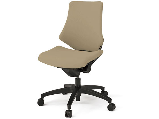 乐天商城 - 【マラソン限定★ポイント2倍】【メーカー直送】イトーキ エフチェア 布張 ローバック 肘無 本体黒 サンドイエロー【代引不可】【組立・設置・送料無料】肘なし 布張りチェア オフィスチェア オフィス家具