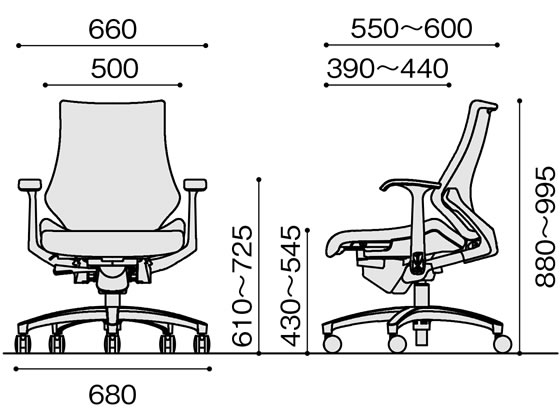 【レビュー投稿で100円OFFクーポン】【メーカー直送】イトーキ エフチェア 布張 ローバック T型肘 本体黒 ライトグレー【代引不可】【組立・設置・送料無料】肘付き 固定肘タイプ 布張りチェア オフィスチェア オフィス家具 [2]