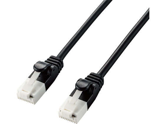 【レビュー投稿で100円OFFクーポン】【お取り寄せ】エレコム LANケーブル Cat6A やわらか 3m LD-GPAYT BK30 LANケーブルカテゴリー6E LANケーブル ケーブル 電源タップ 配線パーツ 家電