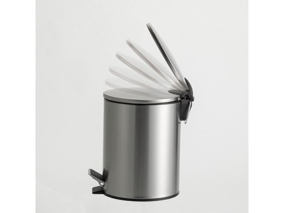 【レビュー投稿で100円OFFクーポン】【お取り寄せ】テラモト ペダルボックス(静音タイプ) ステン 3L DS-238-703-0 ペダルオープンタイプ ゴミ箱 ゴミ袋 清掃 [3]