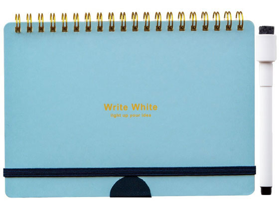 【お取り寄せ】学研ステイフル WriteWhite ホワイトボードノートB6 ブルー D080-30