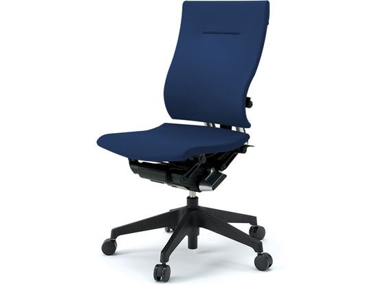 无附扶手 - 【マラソン限定★ポイント2倍】【メーカー直送】イトーキ スピーナチェア クロス 本体ブラック 肘無し ネイビー【代引不可】【組立・設置・送料無料】肘なし 布張りチェア オフィスチェア オフィス家具