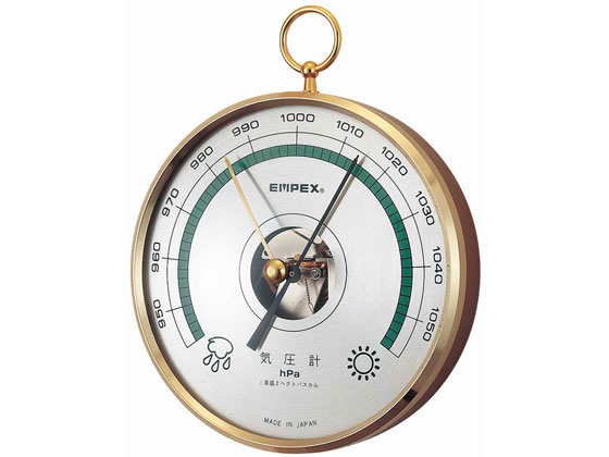 エンペックス気象計 予報官(気圧計) BA-654 温度計 湿度計 時計 家電