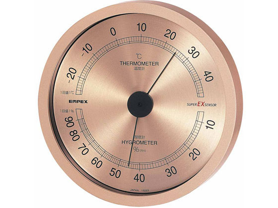 【お取り寄せ】エンペックス気象計 スーパーEX高品質・湿度計 EX-2728 温度計 湿度計 時計 家電