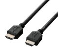 【レビュー投稿で100円OFFクーポン】【お取り寄せ】エレコム HDMIケーブル エコパッケージ 3m CAC-HD14EL30BK ハイスピード HDMIケーブル ケーブル 電源タップ 配線パーツ 家電