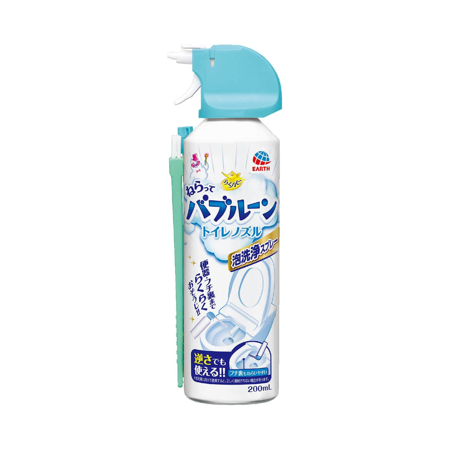 アース製薬 らくハピ ねらってバブルーン トイレノズル200mLのサムネイル