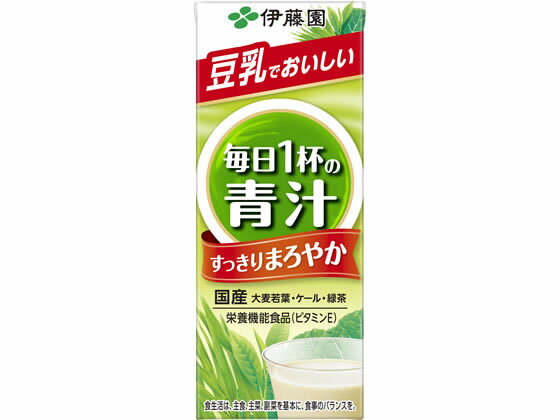 伊藤園 毎日1杯の青汁 豆乳 200ml 健康ドリンク 栄養補助 健康食品