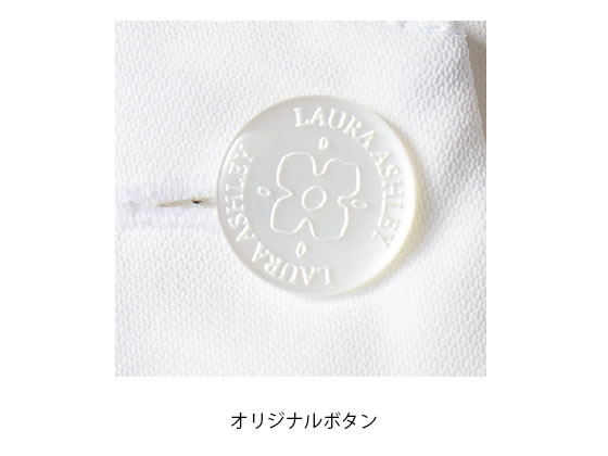 ココデカウの【お取り寄せ】ローラアシュレイ ナースワンピース 半袖 オフホワイト アメリブルー 3L LW401-13｜アングル3