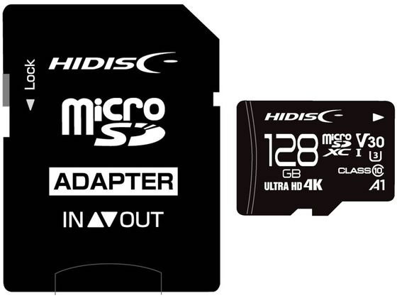 HIDISC microSDXCJ[h 128GB Class3 HDMCSDX128GCL10 microSD SDHC[J[h L^fBA e[v