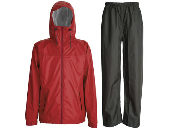 【レビュー投稿で100円OFFクーポン】【お取り寄せ】カジメイク 3Dエクストラレインスーツ 3L レッド 3440-44 レインウェア ウィンドブレーカー ヤッケ ユニフォーム
