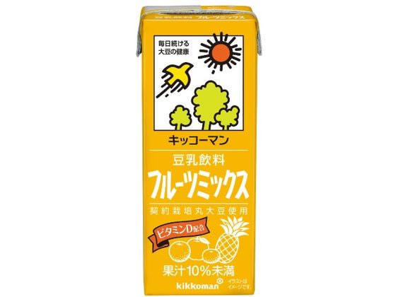 キッコーマンソイフーズ 豆乳 飲料 フルーツミックス 200ML 317950 ジュース 清涼飲料 缶飲料 ボトル飲料