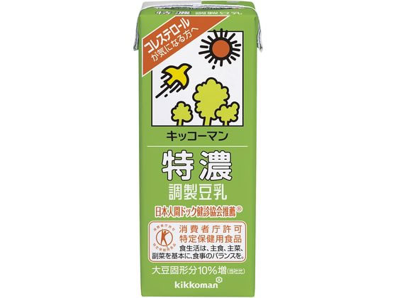 キッコーマンソイフーズ 特濃調製 豆乳 200ML 319690 ジュース 清涼飲料 缶飲料 ボトル飲料