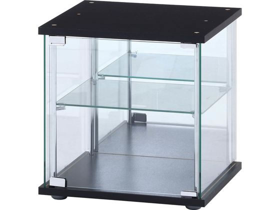 【レビュー投稿で100円OFFクーポン】【メーカー直送】不二貿易 ガラスコレクションボックス ブラック 99474【代引不可】【お客様組立】コレクションケース リビング収納 収納家具 インテリア 収納