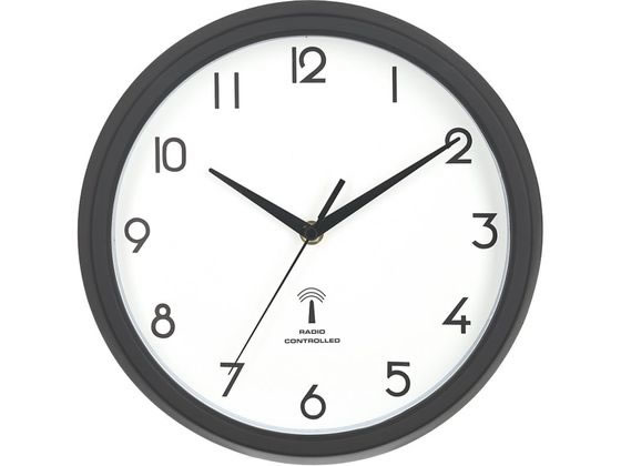 【ポイント2倍★22日20:00〜27日9:59迄】【メーカー直送】不二貿易 電波掛時計 カペラ Φ