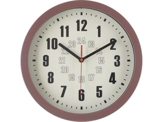 【レビュー投稿で100円OFFクーポン】【メーカー直送】不二貿易 掛時計 カイラ Φ30 チョコレート 28197【代引不可】掛け時計 時計