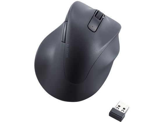 【レビュー投稿で100円OFFクーポン】エレコム 無線マウス EX-G 2.4GHz 5ボタン Lサイズ ブラック マウ..
