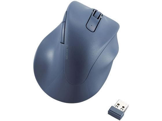 【楽天スーパーSALE限定★最大20%OFF＆2,000円クーポン】【お取り寄せ】エレコム 無線マウス EX-G 2.4GHz 5ボタン Lサイズ ブルー マウス キーボード 入力機器 パソコン 家電