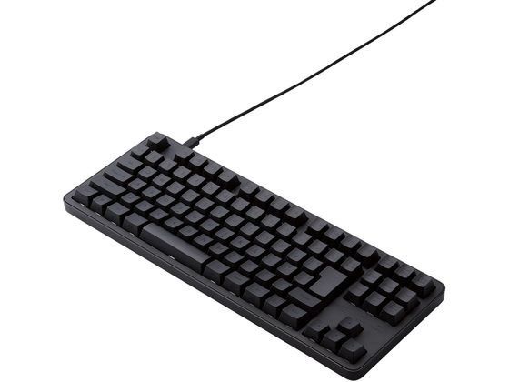 【マラソン限定★2000円クーポン&ポイント2倍】【お取り寄せ】エレコム 有線キーボード Leggero 静音 赤軸 メカニカル 黒 キーボード マウス 入力機器 パソコン 家電