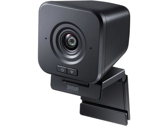 【お取り寄せ】サンワサプライ ワイヤレス広角WEBカメラ CMS-V69BK WEBカメラ ヘッドセット PC周辺機器