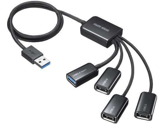【レビュー投稿で100円OFFクーポン】【お取り寄せ】サンワサプライ USB3.2 Gen1+USB2.0 コンボハブ USB-3H436BK USBハブ ドッキングステーション PC周辺機器 パソコン 家電