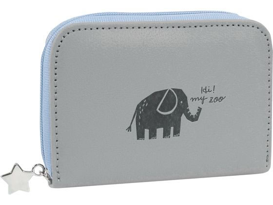 楽天ココデカウ【ポイント2倍★22日20:00〜27日9:59迄】【お取り寄せ】クツワ HI!MY ZOO シングルウォレット ゾウ HZ038B 学童 教材 学童文具 文具