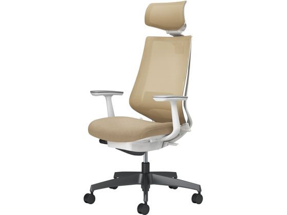 【楽天大感謝祭限定★26日9:59迄ポイント2倍】【メーカー直送】コクヨ チェア デュオラ2 ブラック脚 メッシュ ソフトベージュ【代引不可】【組立・設置・送料無料】肘付き 可動肘タイプ メッシュチェア オフィスチェア オフィス家具