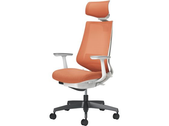 PC Chairs - 【レビュー投稿で100円OFFクーポン】【メーカー直送】コクヨ チェア デュオラ2 ブラック脚 メッシュ ソフトテラコッタ【代引不可】【組立・設置・送料無料】肘付き 可動肘タイプ メッシュチェア オフィスチェア オフィス家具