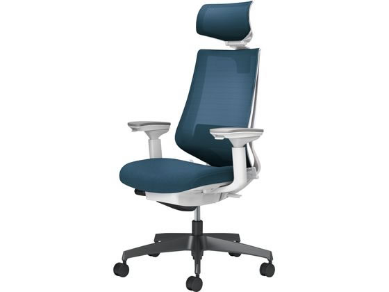 【レビュー投稿で100円OFFクーポン】【メーカー直送】コクヨ チェア デュオラ2 ブラック脚 メッシュ ネイビー【代引不可】【組立・設置・送料無料】肘付き 可動肘タイプ メッシュチェア オフィスチェア オフィス家具