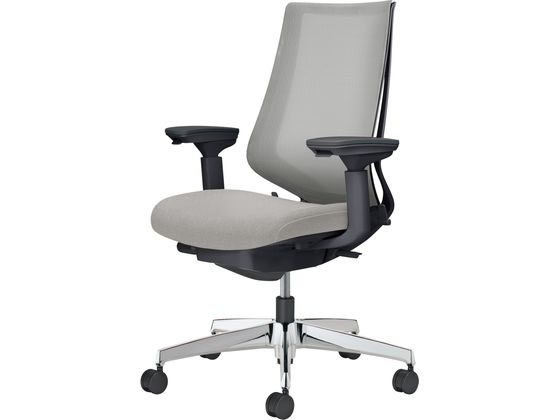 【商品説明】二重フレーム構造の背もたれにより、前傾から後傾までの姿勢をサポート。しなやかなデザインに込められた充実の機能が、一人ひとりに最適な座り心地を提供します。背メッシュにはミックス調の生地を採用。透過性を保ちながら、柔らかい雰囲気を演...