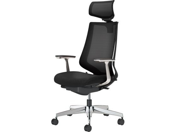 【レビュー投稿で100円OFFクーポン】【メーカー直送】コクヨ チェア デュオラ2 アルミ脚 メッシュ ブラック【代引不可】【組立・設置・送料無料】肘付き 可動肘タイプ メッシュチェア オフィスチェア オフィス家具