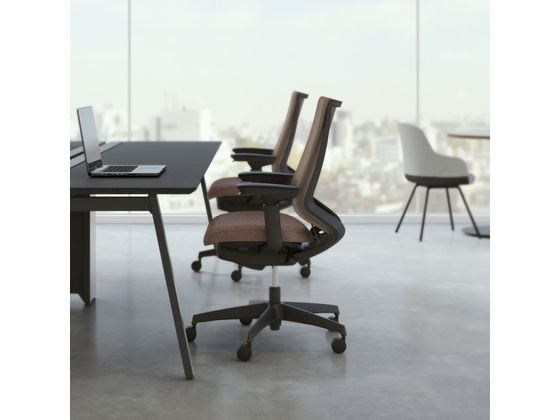 【レビュー投稿で100円OFFクーポン】【メーカー直送】コクヨ チェア デュオラ2 アルミ脚 メッシュ ダークグレージュ【代引不可】【組立・設置・送料無料】 肘付き 可動肘タイプ メッシュチェア オフィスチェア オフィス家具 [3]