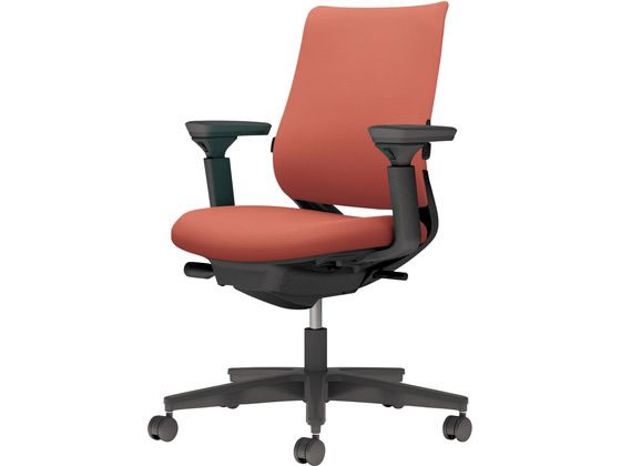 【メーカー直送】コクヨ チェア ミトラ2 可動肘 ランバー付 ソフトテラコッタ ナイロンキャスター【代引不可】【組立・設置・送料無料】 肘付き 可動肘タイプ メッシュチェア オフィスチェア