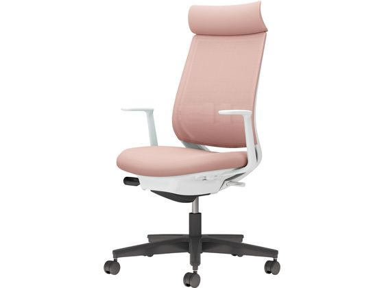 【レビュー投稿で100円OFFクーポン】【メーカー直送】コクヨ チェア ミトラ2 L型肘 ランバー付 アッシュピンク ポリウレタン巻き【代引不可】【組立・設置・送料無料】肘付き 固定肘タイプ 布張りチェア オフィスチェア オフィス家具