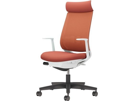 乐天商城 - 【レビュー投稿で100円OFFクーポン】【メーカー直送】コクヨ チェア ミトラ2 L型肘 ランバー付 ソフトテラコッタ ナイロンキャスター【代引不可】【組立・設置・送料無料】肘付き 固定肘タイプ 布張りチェア オフィスチェア オフィス家具