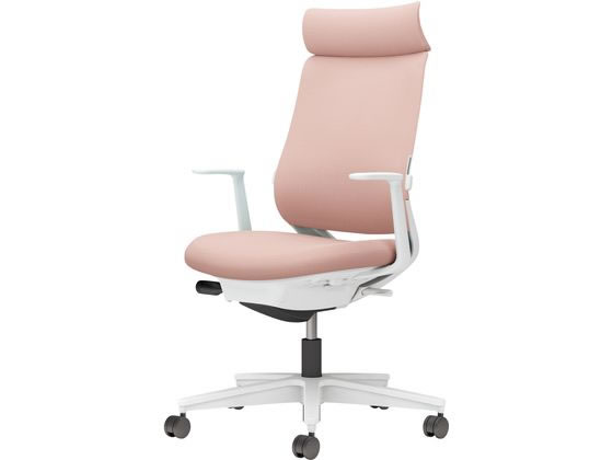 【メーカー直送】コクヨ チェア ミトラ2 L型肘 ランバー付 アッシュピンク ナイロンキャスター【代引不可】【組立・設置・送料無料】