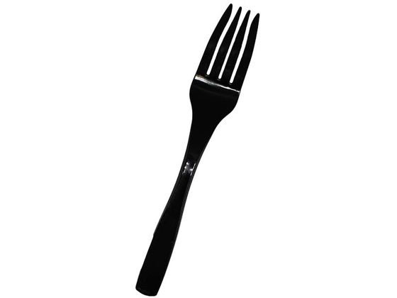 【ブラックフライデー限定★27日9:59迄店内ポイント2倍】やなぎプロダクツ プラスチックフォーク 100本入 黒 Y-153 使いきりカトラリー テイクアウト...