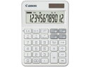 【店内全品ポイント2倍★16日9:59迄】 【お取り寄せ】CANON カラフル電卓 ミニ 卓上 ホワイト KS-126WUV-PW 6511C001 可愛い