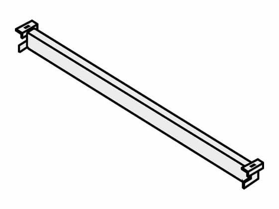 【レビュー投稿で100円OFFクーポン】【メーカー直送】コクヨ エディア ラテラル用ハンガーレール D450用 BWUA-HRE6C【代引不可】天板 棚板 ベース スチールキャビネット ロッカー オフィス家具