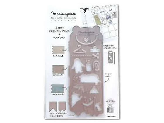 【ブラックフライデー限定★27日9:59迄店内ポイント2倍】クツワ マステンプレート アニマル DE011C デコ..