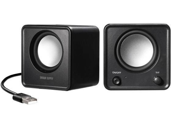 【レビュー投稿で100円OFFクーポン】【お取り寄せ】サンワサプライ コンパクトUSBスピーカー MM-SPU21BK スピーカー マイク PC周辺機器 パソコン 家電
