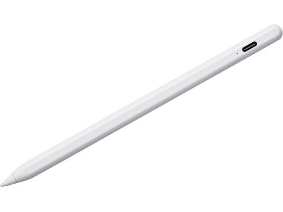 【ブラックフライデー限定★27日9:59迄店内ポイント2倍】【お取り寄せ】サンワサプライ ハイブリッド充電式極細タッチペン ホワイト PDA-PEN58W タブ...