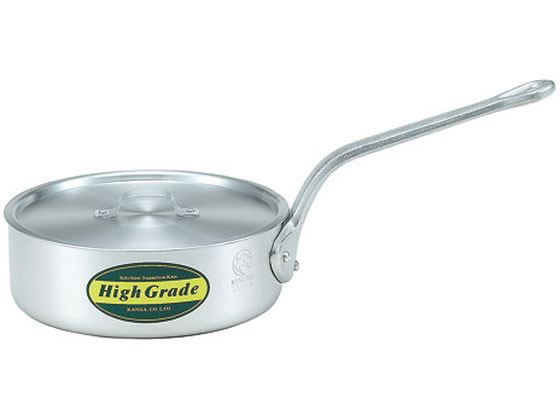 【レビュー投稿で100円OFFクーポン】【お取り寄せ】カンダ ハイグレード アルミ 浅 片手鍋 目盛 27cm(5L) 006227 調理道具 キッチン雑貨