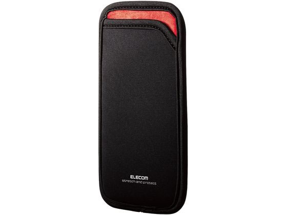 【お取り寄せ】エレコム スマートフォン用スリップインポーチ S P-04SNCBK スマートフォン用ケース カバー スマートフォン関連品 スマ..