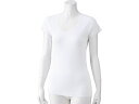 【お取り寄せ】ケアファッション 3分袖シャツ(2枚組) 婦人 ホワイト L 03806112 女性用 Lサイズ アンダーシャツ 下着 アンダーウェア