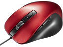 【マラソン限定★ポイント2倍】【お取り寄せ】サンワサプライ 有線 ブルーLEDマウス 5ボタン レッド MA-YB518R マウス キーボード 入力機器 パソコン 家電
