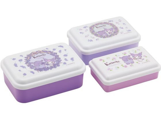 【レビュー投稿で100円OFFクーポン】【お取り寄せ】スケーター 抗菌 入子式 シール容器 3P クロミ SLUS..